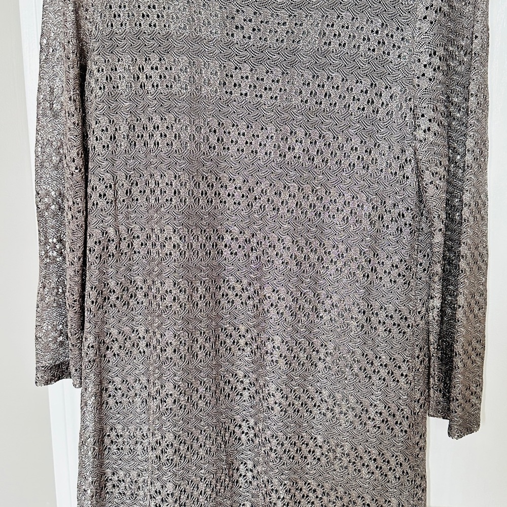 Lucky brand    Silver shimmer dress.  Really nice.